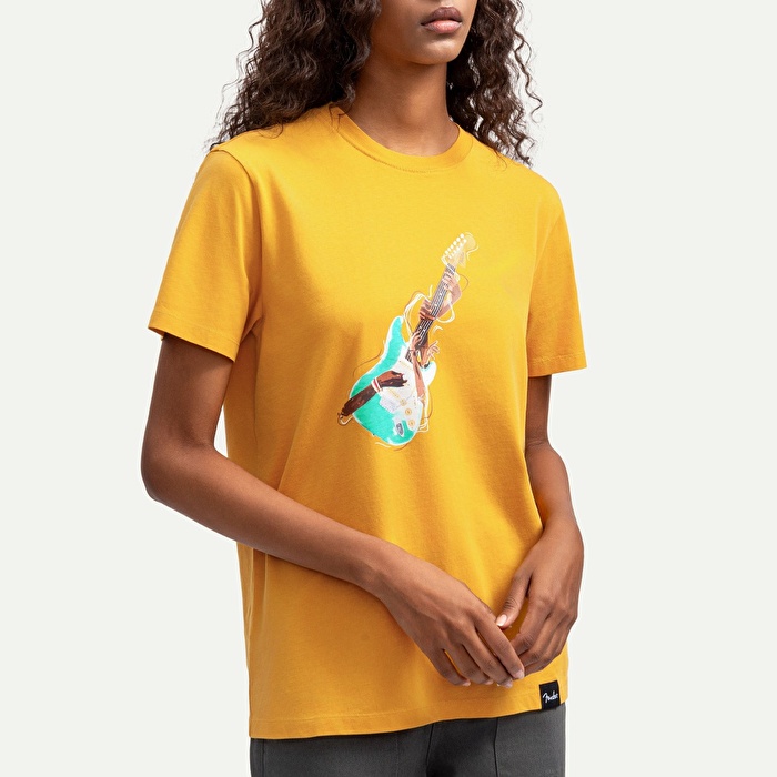 KAFT X FENDER X ZUHAL Riff Hands - Sulphur - Tasarım T-Shirt - Unisex